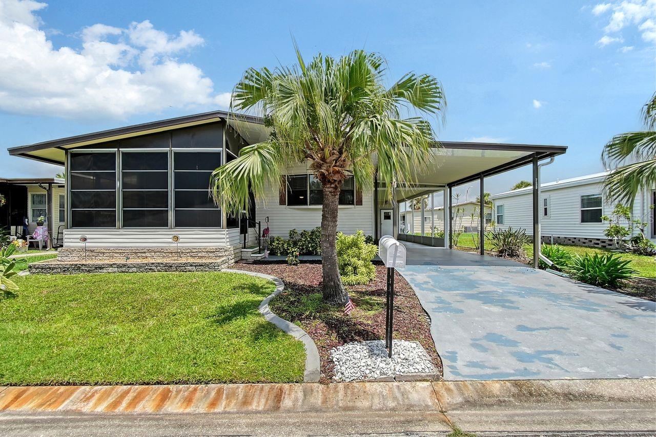 Located on a QUIET, WELL-MAINTAINED STREET in HARBOR COVE one of North Port’s most DESIRABLE 55+ WATERFRONT COMMUNITIES, this FULLY FURNISHED 2 BEDROOM, 2 BATH home with a DEN delivers the perfect balance of COMFORT, CONVENIENCE, and COASTAL LIVING. With DIRECT GULF ACCESS through the COMMUNITY MARINA and BOAT RAMP, your days can start with COFFEE ON THE AIR CONDITIONED LANAI and end with SUNSETS ON THE WATER. The OPEN FLOOR PLAN creates a bright, easy flow between the living, dining, and kitchen areas. The KITCHEN features a TILE BACKSPLASH and BREAKFAST BAR. The DINING ROOM includes a BUILT-IN CABINET for extra storage or display. BOTH BEDROOMS offer WALK-IN CLOSETS, and CEILING FANS THROUGHOUT keep things breezy year-round. Enjoy peace of mind with a NEW A/C and SIDING INSTALLED IN MARCH 2023. Outside, the BEAUTIFUL LANDSCAPING adds to the home’s curb appeal, while the PRIVATE STREET and FRIENDLY NEIGHBORS make it easy to settle in. The community itself is packed with AMENITIES: TWO POOLS, a HOT TUB, TENNIS COURTS, BOCCE BALL, a MODERN FITNESS CENTER, and one of the LARGEST CLUBHOUSES around. Whether you’re into FISHING, SOCIAL EVENTS, or just RELAXING IN THE SUN, there’s always something to enjoy. All of this for an INCREDIBLY LOW $150/MONTH HOA. Ideally located close to GULF BEACHES, SCENIC TRAILS, WATERFRONT DINING, GOLF, and SHOPS, this is an unbeatable opportunity to own a SLICE OF FLORIDA without breaking the bank. This isn’t just a home, it’s a LIFESTYLE. Schedule your showing and come see what makes this home so special.