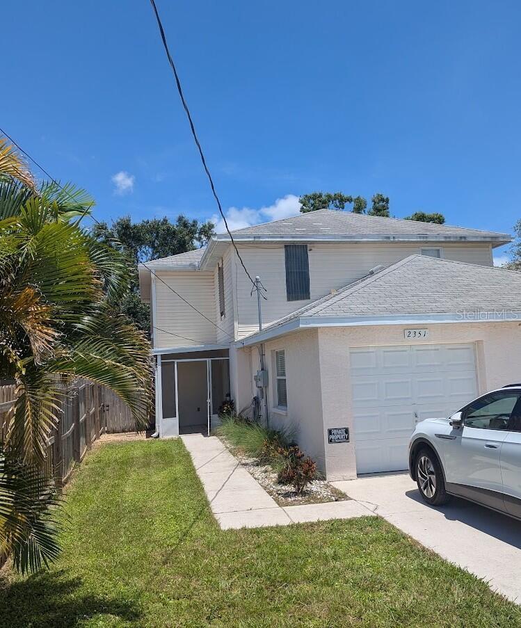 Don’t miss this excellent opportunity.
Built in 2000, the home has 1,286 sq. ft. of living space with two bedrooms and one-and-a-half bathrooms. The interior features a well-appointed kitchen with granite countertops and a breakfast bar, carpeted bedrooms, vinyl flooring in the living and dining areas, and a spacious primary bedroom with a walk-in closet. A separate laundry room includes a newer washer and dryer for added convenience.
Additional highlights include a one-car garage, enclosed lanai, private fenced backyard with a concrete patio—great for pets, and entertaining. A new A/C system was installed just last year.
Located on a quiet street, the property is just minutes from schools, shopping, dining, healthcare facilities, SRQ airport, and has easy access to the interstate, beaches, and downtown Sarasota—only two miles away.
This home is move-in ready and easy to show!