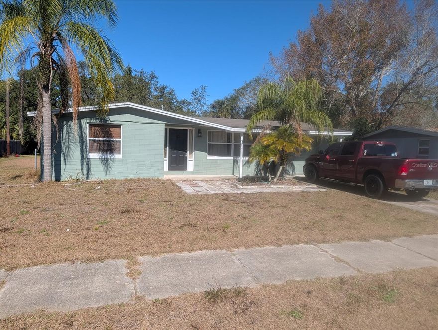 This is your chance to own a home in Rual Seminole County. This 2/1 home is in the peaceful little town of Chuluota. Close proximity to great Restaurants and short walk to Publix. Located outside of a city with No HOA. Large side yard with access to park a RV or boat in this huge quarter acre back yard. Live the quiet life just minutes from the hustle and bustle of the city. This home just needs a little TLC to make it your own.  Updated electrical (2021), A/C (2013).  Great A-rated schools. Call for a showing now because this one won't last long!
