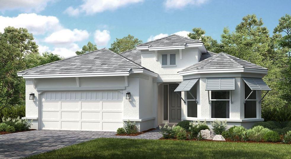 Under Construction. New Construction - September Completion! Built by Taylor Morrison, America's Most Trusted Homebuilder. Resort-Style Living at Esplanade at Azario Lakewood Ranch, the perfect blend of relaxation and recreation! Enjoy the heated resort-style pool, state-of-the-art fitness center, and energizing aerobics classes. For outdoor enthusiasts, there are pickleball courts, scenic trails, Vitality Park, and if golf is your game, you'll love Esplanade's 18-hole championship course! Unwind with a facial massage or by the fire pit after a workout. Exclusive amenities like a Wellness Center, Culinary Center, and sports courts ensure there's something for everyone, whether you want to stay active or relax in style. The Lazio is a home designed for both comfort and style. Step through the foyer into a spacious, open-concept layout featuring a bright great room, elegant dining area, and gourmet kitchen with a large island. Sliding doors lead to an expansive covered lanai with an outdoor kitchen rough-in—perfect for outdoor living. The private primary suite is tucked away at the back of the home, offering a spa-like bathroom with a dual sink vanity, large shower, water closet, and oversized walk-in closet. Two secondary bedrooms sit just off the foyer—one with an ensuite bath, the other with a full bath nearby. A private study off the dining room completes this thoughtfully designed home. Additional Highlights Include: tandem garage, a study with double doors, gourmet kitchen, a casual dining area, an extended covered lanai with an outdoor kitchen rough-in and a bay window in the primary bedroom. Photos are for representative purposes only. MLS#A4645002