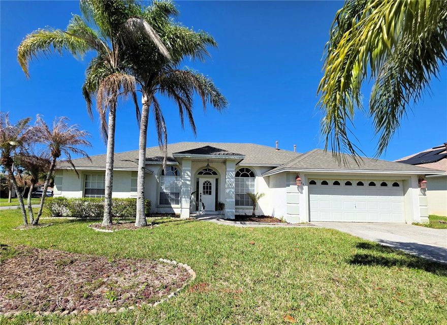 Welcome to this spacious and inviting 4-bedroom, 3-bath home perfectly positioned on a desirable corner lot—just a short walk to West Orange High School! Step inside and you’ll immediately appreciate the open, flowing layout designed for both comfortable living and effortless entertaining. The home features laminate flooring and tile throughout, offering both style and low-maintenance convenience. A formal living room and dining room greet you at the entry, creating the perfect setting for gatherings and special occasions.
 At the heart of the home, the expansive family room is filled with natural light and features elegant French doors that open to a tiled, screened lanai—ideal for relaxing or enjoying Florida’s beautiful weather year-round. The kitchen is thoughtfully designed with a breakfast nook, breakfast bar, and two generously sized pantries, providing plenty of space for storage and casual dining. The private primary suite offers laminate flooring, a tray ceiling, and an oversized closet, creating a peaceful retreat at the end of the day. This home also features a triple split floor plan, ensuring privacy for everyone. The 4th bedroom includes its own en-suite bath—perfect for guests, in-laws, or a home office setup. Step outside to enjoy the fully fenced yard, offering both privacy and space for pets, play, or future outdoor enhancements.