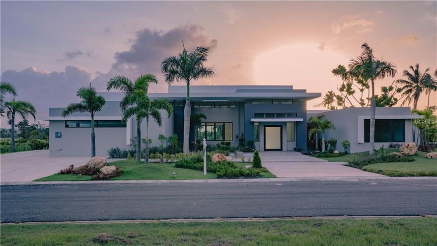 A brand new property located at Dorado Country Estates with amazing view to golf course. Dorado Country Estates is an exclusive enclave within Dorado Beach Hotel, a Ritz Carlton Reserve property.
Features:2477.15 Square Meters, backing to Dorado Beach Golf Course, 5 BR home with 5.5 Baths, 3 Car Garage plus golf cart parking, Kitchen with customized high end Italian cabinets, kitchen island, large hidden pantry with custom shelving, double wide refrigerator, cooktop, dishwasher, wine cooler, and ice maker, 5th bedroom is a flex room and can be a large playroom, suite, or dining room, Laundry room, linen closet, master bedroom, closets, BBQ, pantry, All bathrooms have high end fixtures and Italian cabinetry, Specialized water system in laundry room for controlling water flow in home, Mudroom with sink, storage, washer and dryer stackable, Master bedroom with 2 walk in closets, backing to golf course views, opens to large private patio, Master bathroom with standalone soaking tub and large glass enclosed shower, double vanities, Large driveway for parking 4-5 cars easily, Specialized front walkway with polished concrete bench, Large Laundry Room with two washer/dryer stackable, storage, quartz countertops and sink Infinity pool in backyard with bubblers, lights, Front pools with fountain flowing in pools Large finished BBQ on back terrace including cooktop grill, refrigerator, sink and large beverage center - open, Deeded access to Dorado Beach Resort and Club