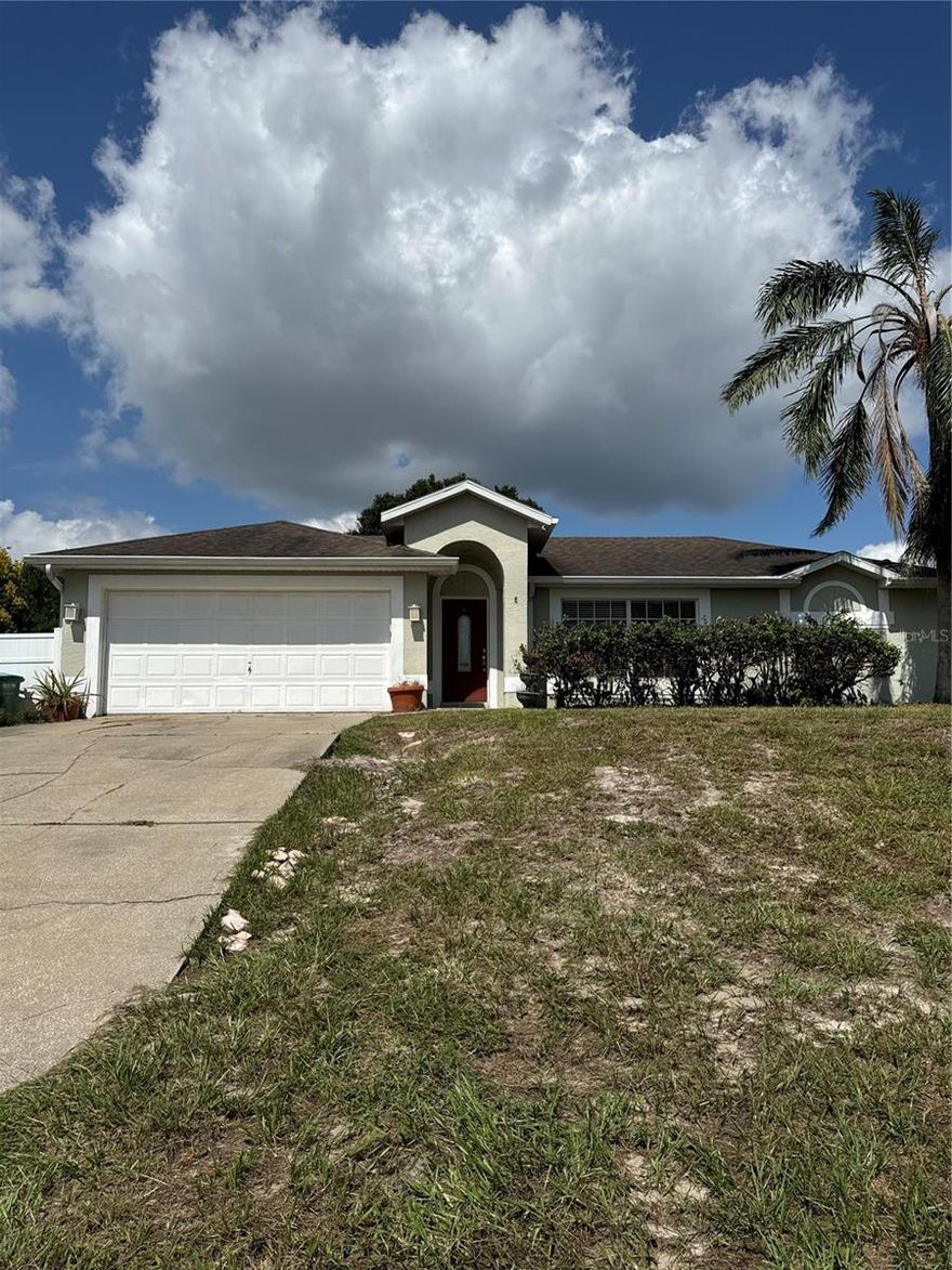 This stunning 4-bedroom, 2-bathroom pool home in the sought-after Deltona Lakes community is ready for you to move in and enjoy. Featuring a private swimming pool and a spacious open layout, this home is perfect for entertaining, relaxing, or simply living your best Florida lifestyle. The expansive backyard offers endless possibilities, with plenty of space to host gatherings, play, or garden, plus a large storage shed to keep everything organized. Inside, you'll find generous living areas, a functional kitchen, and comfortable bedrooms to suit any lifestyle. Conveniently located near schools, shopping, and major roadways, this home combines comfort, style, and convenience. Don’t miss out homes like this don’t stay on the market for long!