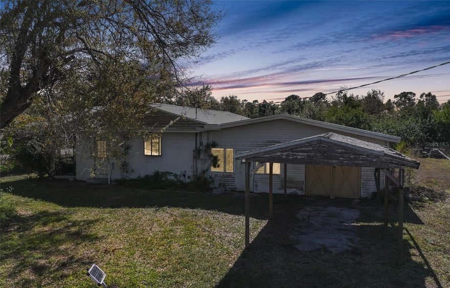 2/3 Bed (Office has a closet) 1 Bath FIXER UPPER with an IN-GROUND POOL on 3 lots.  This home has great potential as the large items have already been replaced.....ROOF 2023, HOT WATER HEATER 2021, REPIPE 2020.  1 Car Garage and Carport, Fenced Yard.   Make Your Appointment Today!