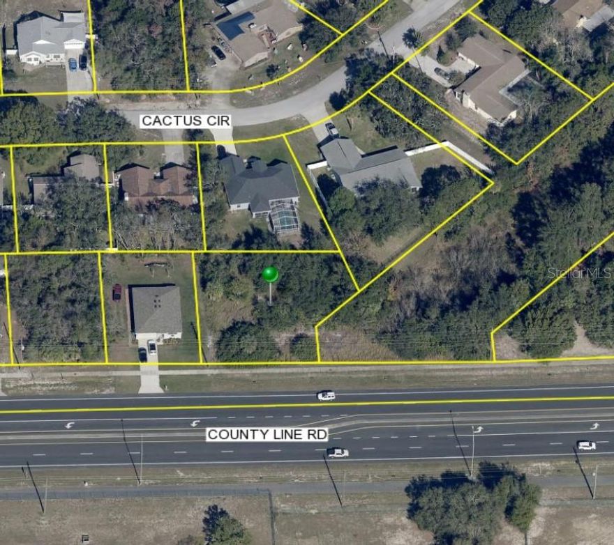 Build your dream home on this .33 acre lot on County Line Rd.  With 100 ft of road frontage , No HOA fees  & no CDD fees this lot makes for more affordable living and gives you flexibility to build what you want. This lot adjoins Hernando County property with a small waterway that leads to Hunter Lake.  So bring your builder and check this lot out. Conveniently located near the Suncoast Expressway and US 19.