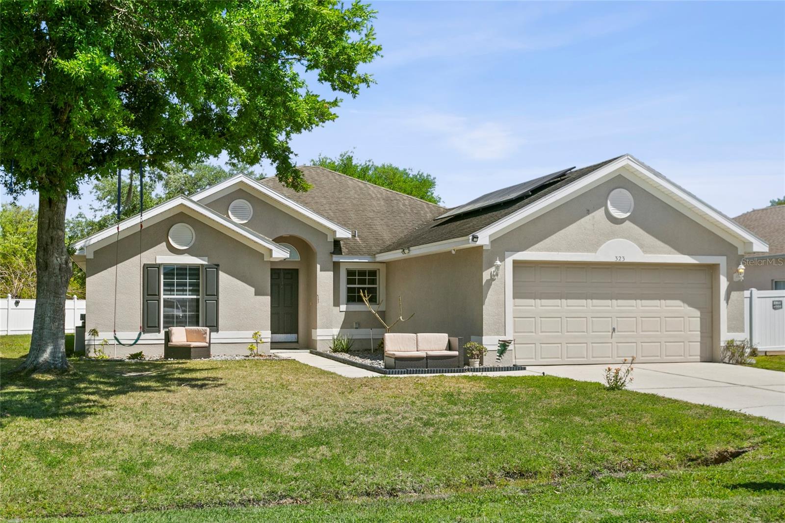 This home offers 4 bedrooms and 2 bathrooms. The open floor plan offers plenty of space for entertaining inside and out with an oversized lot. The Kitchen overlooks the dining and living room combo. Basic cable and internet are included with the rent. The home also has solar panels to help keep utilities down.