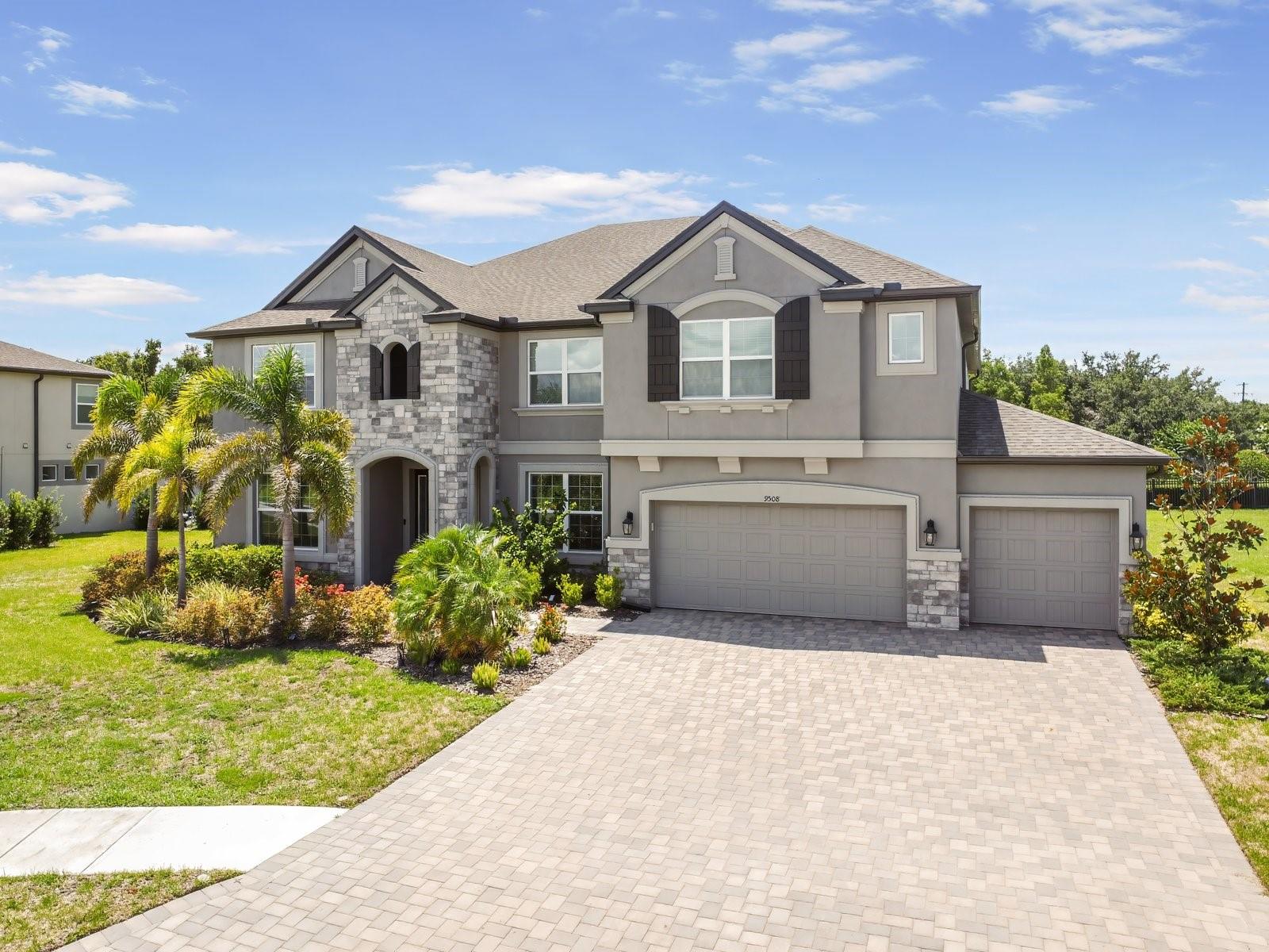 One or more photo(s) has been virtually staged. Luxury, Space & Lifestyle—Welcome Home!
Discover the space and freedom you've been looking for in this extraordinary estate home, ideally located on nearly half an acre in a cul-de-sac within a gated community just minutes from I-4. With over 5,000 square feet of beautifully designed living space, this home offers 6 oversized bedrooms, multiple en-suites, a theater room, a bonus loft, and a 4-car tandem garage—a dream come true for comfort, convenience, and entertaining.
Step inside to a flexible and inviting layout that works for the way you live. A formal dining room sets the stage for both holiday dinners and everyday gatherings, while a separate formal living room offers endless possibilities—home office, playroom, or elegant sitting area.
The open-concept family room and kitchen create the heart of the home, where everyone can gather. The chef’s kitchen is loaded with upgrades: a massive center island with barstool seating, ample cabinetry, walk-in pantry, butler’s pantry, and upgraded appliances—all perfect for hosting, cooking, or casual evenings in.
Your primary suite is a true retreat, tucked away on the main floor with its expansive bedroom, two walk-in closets, and a spa-like bathroom featuring dual vanities, a large soaking tub, and a separate shower. Also on the main floor is a secondary bedroom, full bath, and a guest powder room for added flexibility.
Upstairs, the huge bonus loft awaits your creativity—game room, second living area, workout space, or hobby haven. Just off the loft is a private theater room for your movie nights, complete with an upstairs half bath for convenience.
Each upstairs bedroom is impressively sized with large closets, and thoughtfully arranged: Bedroom 3 includes a private bath and walk-in closet, Bedroom 4 shares a hallway bath with dual sinks and Bedrooms 5 & 6 are connected by a Jack-and-Jill bath with double vanities.
Plus, an upstairs walk-in storage closet helps keep everything organized
Step outside and enjoy outdoor living under the covered lanai. Imagine the possibilities with this expansive cul-de-sac lot—plenty of room to add a pool, play area, or create your own backyard retreat.
Located in a secure gated community just off I-4, this home offers an easy commute to Tampa, Lakeland, and Orlando while surrounding you with peace, space, and elevated living.
Schedule your private tour today and see how this exceptional home can match your lifestyle—inside and out.
