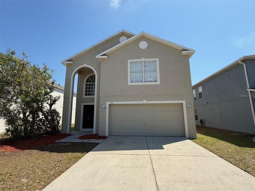 Don't miss this 4 bedroom, 2.5 bathroom, 2 car garage home in Venetian Bay Park. Situated on a pond view lot this home has an open patio and fenced yard. Inside features a great room downstairs with a nook, open kitchen, and a walk-in pantry. Upstairs as 4 bedrooms including an ensuite with multiple storage options (2 walk-in closets AND a built-in closet). The ensuite bathroom has double sinks, a garden tub, and separate shower room. There's also 3 additional bedrooms and a full bathroom on the second level. The seller has replaced the roof and painted the exterior. This property is eligible under the Freddie Mac first look initiative through April 26, 2026.