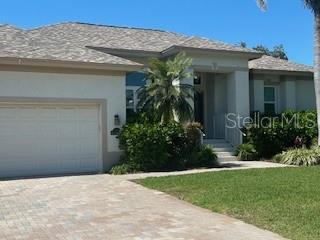 Seasonal 6 month rental, April 26 to October 31. Beautiful single family home in the highly desired neighborhood of Sands Point located on the island of Tierra Verde. Open floorplan welcomes you with an abundance of natural light and soaring 10 foot ceilings. The family room is open to the kitchen and breakfast bar and features beautiful coastal white cabinetry. The open concept floorplan is ideal for entertaining as the indoor and outdoor living areas provide beautiful views of the large screened pool and patio from all main areas of the home. This home has a split bedroom plan provides privacy for all. The primary bedroom features large curved windows overlooking the pool, spacious en-suite bath with double vanities, walk in closet, linen closet, glass enclosed walk in shower, and private water closet. This home was completely remodeled in 2019 and upgrades include, custom kitchen and cabintry, new bathrooms, granite counters throughout, new flooring, and blinds. Also has hurricane impact windows and doors, Safe Racks storage in the garage and closet organizer system. The swimming pool was converted in 2023 to a superior salt water system with new pool pump and water softener. The community of Tierra Verde is beautiful and perfect for walking, biking, boating and enjoying local dining and gorgeous beaches. Easy commute to Fort Desoto, Downtown St Petersburg, Pass-A- Grille and Tampa International airport.