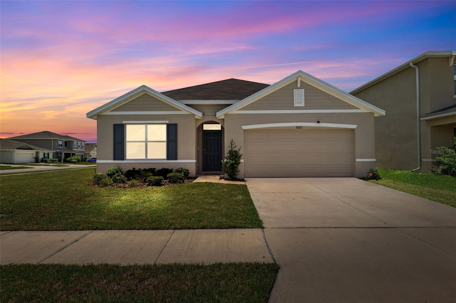 Hugh corner lot!! Move right in to this new construction upgraded Calie DR Horton with spacious 4 bedroom 2 full bath home. Not even 2 years old! New water filter, osmosis water system throughout the house. Smart home with activated alarm. Freshly painted with new GE appliances. Professional landscaping. Won't last long!