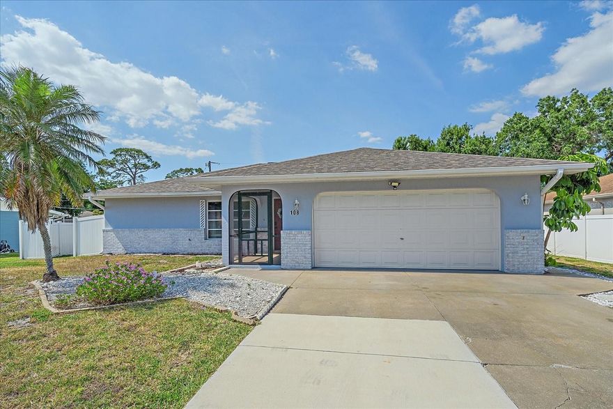Updated South Venice Pool Home – Move-In Ready

Welcome to this beautifully updated pool home located in the desirable South Venice community. From the moment you arrive, the screened-in front porch provides a warm and inviting entry into a bright, spacious interior featuring a tasteful, modern color palette and newer flooring throughout many rooms.

Enjoy Florida living at its finest with a re-screened cage overlooking your private backyard pool. The home offers a well-designed split bedroom floor plan for added privacy. The primary suite features sliding glass doors opening to the lanai, a renovated bathroom with a stylish vanity, contemporary mirror, and a combined tub and shower. The second bathroom has also been updated and includes a walk-in shower.

The heart of the home is the open-concept kitchen and dining area. The kitchen boasts ample counter space, abundant cabinetry, a breakfast bar, and a striking tiled backsplash that complements the home's overall aesthetic. Stainless steel appliances.

Additional features include a spacious family room with tile flooring, updated light fixtures and ceiling fans, fresh interior paint (2022), and a new septic tank installed in 2019. The property also includes a powered storage shed, offering plenty of additional storage space.

This home is ideally located just minutes from several stunning Gulf Coast beaches:

1.6 miles to Manasota Beach
3.2 miles to Caspersen Beach (renowned for shark tooth hunting)
6.1 miles to Venice Beach
7.7 miles to Englewood Beach
Optional membership in the South Venice Civic Association is available for a low annual fee, providing access to a private beach, boat ramps, kayak launches, and a community ferry service.

This immaculate, move-in-ready home combines comfort, style, and an unbeatable location—schedule your private tour today!
