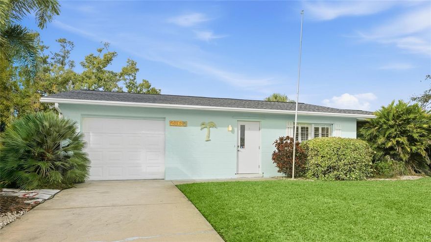 One or more photo(s) has been virtually staged. Enjoy relaxed Florida living in this charming 2 bedroom, 2 bathroom waterfront home set on a generous lot just under half an acre in the established Sorrento East neighborhood, just minutes from Nokomis Beach. A brand-new roof just completed, featuring a third nail, adds immediate value and peace of mind, while the peaceful water view creates a serene backdrop for everyday living. Inside, fresh paint on the interior creates a bright, crisp feel ready to make it your own. The inviting layout is filled with natural light and accented by plantation shutters and warm wood flooring in the main living areas and bedrooms. The living and dining spaces flow into a light-filled Florida room, where sliding glass doors frame calming water views and open to the outdoor entertaining area. The kitchen features white cabinetry, stainless steel appliances, ample counter space, and a window overlooking the backyard and water, making it both functional and welcoming. Both bedrooms are well-proportioned, each with access to a full bathroom, offering flexibility for guests or everyday living. A separate flex space just off the laundry area adds valuable versatility and has been used as a home office, hobby room, or additional storage. Hurricane shutters provide added protection, and a wood-burning fireplace brings warmth and character to the living space. Energy efficiency is enhanced with solar panels currently leased at approximately $65 per month, helping keep electric bills extremely low. The lease has been in place for three years and offers a buyout option for the new owner. Outside, the spacious driveway offers ample room to park an RV, boat, or all the toys you choose to bring, while the expansive backyard invites relaxation with a paver patio, firepit overlooking the water, and space to enjoy the tranquil setting. The large lot provides privacy and flexibility, all within a quiet, well-established community close to beaches, shopping, and dining. **THIS PROPERTY QUALIFIES FOR A 1% LENDER INCENTIVE IF USING PREFERRED LENDER. INQUIRE FOR MORE DETAILS.**