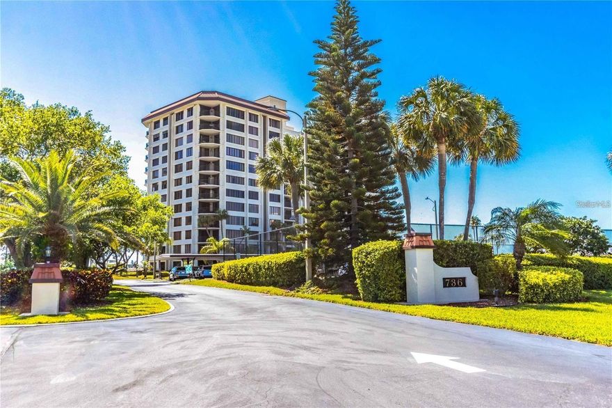 Experience the ultimate in coastal luxury with this stunning waterfront condo on Clearwater Beach, offering breathtaking Gulf and Intracoastal views from every room. Perfectly positioned in one of the most desirable buildings on Island Estates, this 8th-floor residence boasts an open floor plan designed for seamless sight lines and effortless entertaining. Completely renovated with high-end finishes, the home features quartz countertops in the kitchen and both bathrooms, sleek modern cabinetry, travertine flooring, and a custom frameless glass shower. The chef’s kitchen is a standout with double ovens, a double-door refrigerator, stainless steel appliances, and unique double-sided cabinetry for added functionality. A stylish wet bar with built-in fridge and instant hot water adds to the home’s convenience and sophistication. This exceptional unit is one of only a few offering a private second balcony off the primary suite—perfect for enjoying sunrise views over the Intracoastal while the main living areas capture stunning Gulf sunsets. With its rare elevation and direct water views, opportunities like this are few and far between. Major updates include brand new hurricane windows and sliding glass patio doors,  a new A/C in 2025 and water heater in 2021. Residents enjoy resort-style amenities including a geothermal pool with Tiki cabanas, fitness center, community room with full kitchen, kayak launch, and a fishing dock with cleaning station—truly a waterfront paradise. Pets are welcome (1 cat or 1 dog), and the unit includes an assigned carport (#57). Conveniently located, the Jolley Trolley stops right at the driveway, providing easy access to shopping, dining, and local attractions like the Clearwater Marine Aquarium and Pier 60—just 1.8 miles away. Live the Florida lifestyle you’ve been dreaming of—schedule your private showing today!