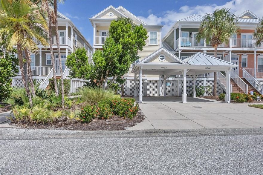 4 Bedroom 3 bath Anglers Club townhome with deepwater boat dockage! Offered furnished, this home feels open and bright with volume ceilings, lots of windows, and living areas with water views. The first level includes the kitchen, dining and living rooms along with a bedroom and full bath. There are French doors to an open deck for eating or relaxing as well as a side deck off the kitchen for grilling. There are rear stairs for quick access to your boat conveniently docked behind your home! Upstairs is the master suite with a waterfront deck and ensuite bathroom. There are also 2 additional bedrooms with a shared bath, one with a private deck. Feel safe with all impact windows and doors and a new roof in 2022. Anglers Club is a gated community which includes a heated pool, and a 1000ft community dock. If you are a boater, it is located adjacent to the Gasparilla Marina with a restaurant, fuel, service, a ships store, and dry storage. The local fishing is the best there is and access to the ICW and Gulf of Mexico are only minutes away! Boca Grande is 5 minutes away with restaurants, shopping and beautiful beaches!
