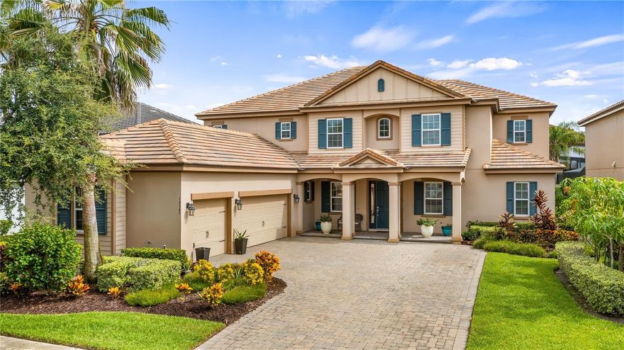 Look no further, the southern charmer at West Lake Hancock Estates is a rare and exciting opportunity in one of Winter Garden’s desirable communities: Overlook at Hamlin. This stunning residence offers lake life luxury with exclusive access to Lake Hancock, a resident-only community boat ramp and dock, and resort-style amenities including a pool, splash pad, clubhouse, fitness center, playgrounds, and year-round events. Inside, the home boasts a spacious and timeless traditional layout that blends modern conveniences with classic Southern charm—vaulted ceilings, floor-to-ceiling windows, crown molding, custom wainscoting and natural light throughout. The formal living and dining rooms flow into a chef-inspired kitchen with double islands, gas cooktop, double ovens, breakfast nook, walk-in pantry, and abundant storage. The open family room connects to a luxurious first-floor primary suite with tray ceiling, two walk-in closets, and a spa-like en-suite bath. An additional first-floor guest suite with en-suite bath, a half bath, and large laundry room completes the main level. Upstairs offers a large loft, oversized media room, another primary suite with private bath and walk-in closets, two bedrooms sharing a full bath, and a third with its own en-suite. Go outside to a covered patio surrounded by lush landscaping and enjoy a spacious three-car garage with room for all your toys. Top it off with A-rated schools, nightly Disney fireworks views, and unbeatable access to Hamlin Town Center, world-class golf, shopping, dining, major roadways and Orlando’s top attractions. This is Florida living at its finest—a vibrant, active, and luxurious lifestyle in a community that feels like home. Qualified buyers may receive a one-year interest rate buydown for the first year paid for by the seller's preferred lender when financing this home (subject to credit approval and program availability.) Call today for details.