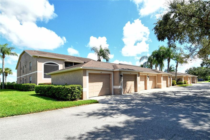 Take a look at this wonderful, Turn-Key Furnished "Abbey" unit in Heritage Oaks Golf and Country Club. This property is the largest of the verandas in the neighborhood and features 2 bedrooms, 2 bathrooms, a den/study that can be used as a wonderful flex room, and a single car garage - this unit is perfect for a seasonal owner or full time resident. As soon as you walk up to the property you'll love the fully tiled front lanai and entry that is completely screened helping keep the space extremely clean. Step inside to discover a thoughtfully laid-out floor plan where each room flows effortlessly. The generously sized living area features soaring vaulted ceilings and abundant natural light, creating an open, airy ambiance. Large windows and sliders frame views of the surrounding lakes, golf course, and preserves, connecting you to the serene landscape beyond. The kitchen provides ample space for dining and food preparation as well as wide open views to the dining and living spaces, perfect for entertaining guests and family. Conveniently enjoy coffee or breakfast at your dining nook located directly off the kitchen area. Sit back and enjoy the comfort of your oversized living space and take in some of the most amazing over-water and golf course views in the entire neighborhood, these are truly million dollar views! The screened rear lanai even includes an extra set of doors allowing the room to be used all 4 seasons, enhancing the usability of this amazing property. The split bedroom layout gives owners and guests an exceptional amount of privacy as the guest bedroom and bathroom are on the opposite end of the home. Watch the abundance of wildlife that roam this Certified Audubon Neighborhood right in your backyard. Heritage Oaks is known for its pristine 18-hole golf course, har-tru tennis courts, fitness center, 24-hour security, an impressive recently renovated clubhouse with a lovely restaurant and the sensational redesigned 19th Hole Lounge, 5 swimming pools, and a calendar of events packed with activities. Don't wait, schedule your private showing on this gorgeous unit today!