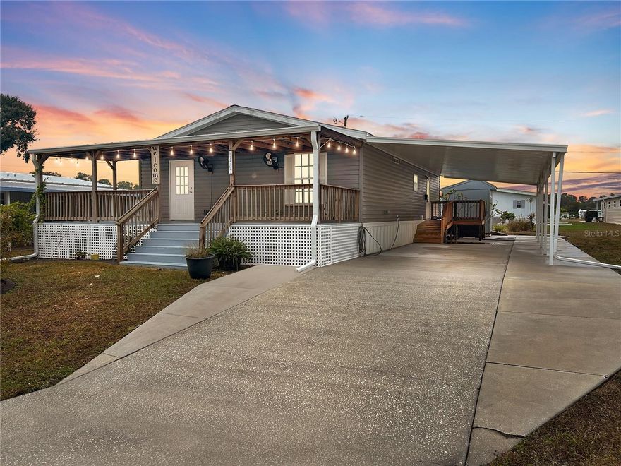 Come enjoy all that the 55+ Sebring Falls community has to offer in this 2018 built gem! It's move in ready, FULLY FURNISHED & YOU OWN THE LOT! That's right, no outrageous lot fees and only $40 a month for all the incredible amenities. The massive oversized under roof porch offers you relaxation like no other place in the community and the oversized carport leaves plenty of room for covered parking so you never have to get wet in the Florida rain! You'll love the natural light throughout the 3 spacious bedrooms and the open floorplan is perfect for entertaining! The property even comes with a fully powered workshop/shed for any of those projects you like to tackle! Community amenities include a clubhouse with non-stop events, community pool and shuffleboard and is located across the street from the famous Lake Jackson! It's premium location has you to the downtown historic town of Sebring within minutes where Erin & Ben Napier from HGTV visited and brought their loving touch and revitalization to the town - it is such a sweet treat! You are surrounded by parks, golf courses, fishing and don't forget that you are just 15 minutes away from the oldest road course in America at Sebring International Raceway, dating back to it's origins in 1950 after taking over an old WWII army airfield! So much history, so much to do in beautiful Sebring and it's all right at your fingertips. Don't miss out on this amazing opportunity to enjoy life to the fullest!