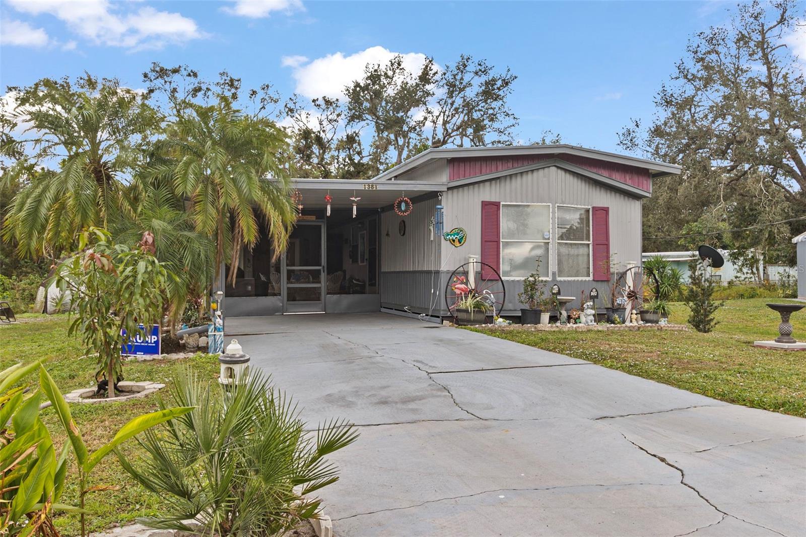 This beautiful 3-bedroom, 2-bathroom home with an additional bonus room is nestled in a peaceful 55+ community where you own the land. This property offers comfort, convenience, and has a wonderful sense of community. Step into the front porch, where you can sit back and relax while enjoying your morning coffee or engaging in pleasant conversations with neighbors. As you enter the house, you'll be greeted by an inviting living space that is warm and inviting. The kitchen boasts modern appliances and ample counter space, making it perfect for preparing delicious meals or entertaining guests. The bedrooms are spacious and have plenty of natural light, providing a tranquil retreat at the end of a long day. One of the highlights of this property is not one but TWO screened-in porches. It provides an ideal space to unwind and take in the beautiful surroundings without worrying about pesky bugs. Arcadia itself is known for its serene atmosphere and friendly residents. It offers a variety of recreational activities such as golf courses, parks, and nature trails. Additionally, you'll find shops, restaurants, and medical facilities just a short drive away. Don't miss out on this fantastic opportunity to own this beautiful house in Arcadia's desirable 55+ community. Contact us today to schedule a viewing and make this delightful property your new home!