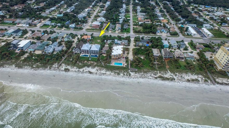 Building your dream home? Look no further. Presenting two beautiful lots, one parcel. Steps from the beach on desirable A1A and Hill Street area. One lot is 50x100 and the other is 30x100. Total parcel is 80x100. Zoned R-3A, Single & 2 Family Residential.
The lot is already cleared and has a few shrubs on the north side. Make an offer. Located at 1907 S. Atlantic Avenue, New Smyrna Beach. ;Water: City