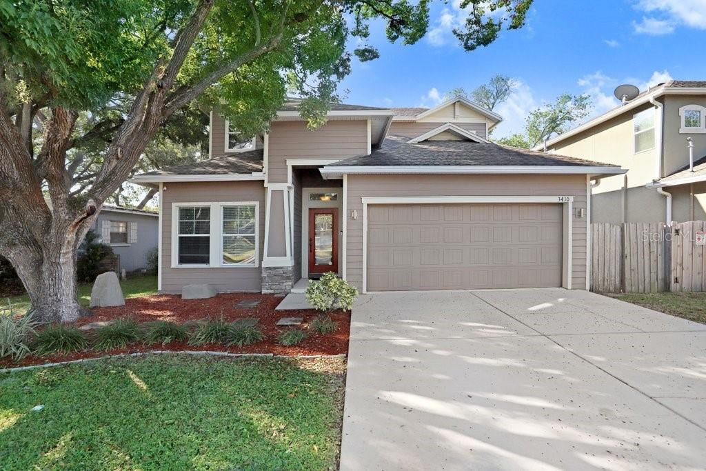 Just steps from Midtown and within the coveted Mitchell, Wilson, and Plant school district, this 4-bedroom, 3-bath home blends modern comfort with unbeatable convenience. Built in 2015, it features an open concept design centered around a spacious kitchen with granite countertops, a large island, and stainless steel appliances. The first-floor primary suite offers dual vanities, a garden tub, and a walk-in closet. Enjoy outdoor living in the private backyard with a heated pool, turf lawn, and covered patio—perfect for entertaining year-round. Additional highlights include hurricane shutters, upstairs bonus room, and a two-car garage. Minutes to Hyde Park, Downtown Tampa, and I-275, this home offers the best of South Tampa living.