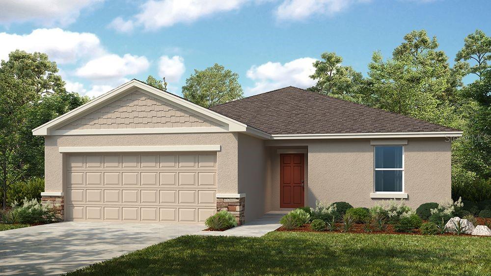 New Construction - Ready Now! Built by America's Most Trusted Homebuilder. Welcome to the Ambrosia at 4779 Yellow Elder Way in Aden South at Westview! This home is a cozy single-story plan with thoughtful flow and smart use of space. A welcoming foyer opens into the spacious dining room and great room, creating a natural gathering space filled with light. The kitchen features a food prep island, walk-in corner pantry and sliding glass door that leads to a back patio, perfect for enjoying sunny afternoons. The primary suite is tucked away opposite the secondary bedrooms for added privacy. The primary bath includes dual sinks and vanities, a large shower, walk-in closet and bonus linen closet. A convenient entry through the laundry room makes it easy to drop off gear after outdoor adventures. At Aden South at Westview, mornings begin with birdsong and fresh air. Protected wetlands, forested uplands and miles of trails invite exploration, while nearby Lake Toho, Kissimmee Lakefront Park and Walt Disney World offer endless fun. The Hub, a planned amenity complex, will feature a fitness studio, rock climbing wall, sports courts, pet park and resort-style pool. Photos are for representative purposes only. MLS#O6336482