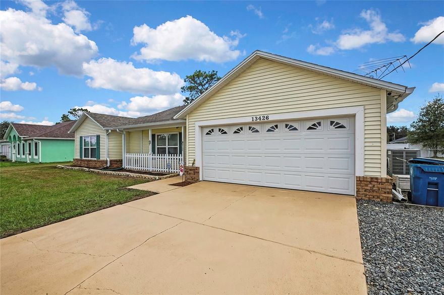 Under contract-accepting backup offers. Welcome to your beautiful home centrally located in Hernando County! Nestled on .23 acre this well-kept 3-bedroom, 2 bath home offers space and comfort. New roof in 2020 and HVAC in 2023, giving you peace of mind for years to come! Open, split floor plan offers room for entertaining and views of your spacious back yard. Private Master Suite with a large ensuite bath features a walk-in shower. On the other side of the home Bedrooms 2 & 3 share a full bathroom, ideal for family or guests. Enjoy Florida living year-round on the LARGE REAR Screened LANAI plus an ADDITIONAL OPEN front PORCH that looks out over beautiful oak trees. Plenty of backyard space to relax or entertain with room to add a pool! Nice size Shed for extra storage. Conveniently located just minutes from shopping centers and the Suncoast Parkway, 589, a short drive to local favorites such as Weeki Wachee Springs Buccaneer Bay and the Gulf of America where you can enjoy boating, fishing, & floating in crystal clear waters! Don't miss your opportunity to own a slice of Florida Paradise!