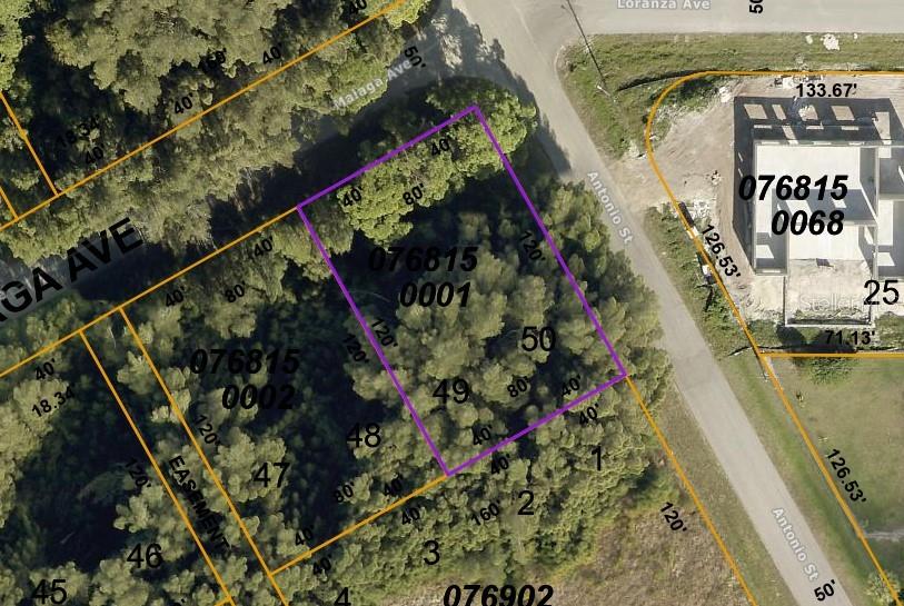 This corner residential lot ( consist of two parcels inside #49 and #50) is located in a quiet neighborhood close in distance to Warm Mineral Springs. NOT IN A FLOOD ZONE or HOA.
Excellent location, peaceful neighborhood, minutes from I-75 & Tamiami Trail. Convenient to Florida’s best beaches, golfing, public boat ramps, marinas, shopping, physicians, water park, Atlanta Braves Practice Stadium, Tampa Bay Rays Practice Stadium, Historic Riverfront Downtown Punta Gorda
& Fishermen’s Village, and a short drive to Sanibel, Captiva, Fort Myers, and Boca Grande, etc. All information deemed reliable, but not
guaranteed; buyer to confirm all.