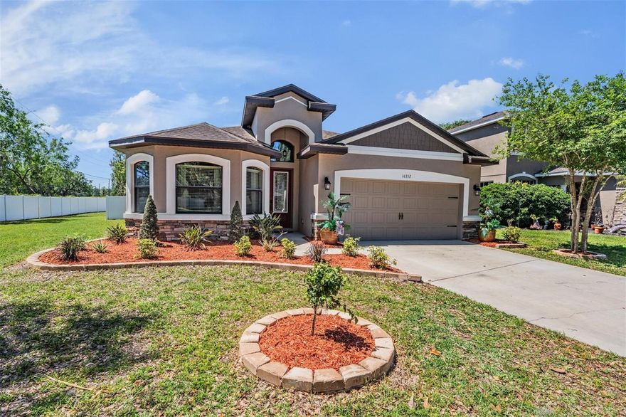 Welcome to this beautifully maintained and thoughtfully upgraded 4-bedroom, 3-bathroom pool home located in the highly desirable Deerfield Lakes community. Offering 2,056 sq. ft. of living space, this stunning Vitale Homes Salerno model blends modern upgrades with comfortable Florida living—situated on an oversized 0.28-acre cul-de-sac lot on a quiet street.Step inside to discover luxury vinyl plank flooring (2024) throughout the main living areas, complemented by updated lighting fixtures that enhance the home’s bright, open feel. The kitchen has been tastefully upgraded with quartz countertops and backsplash (2024), along with updated appliances and abundant cabinetry—perfect for both everyday living and entertaining. The spacious layout offers a desirable split-bedroom floor plan, providing privacy and flexibility for families or guests. Step outside to your private backyard retreat featuring a sparkling pool (2018) with Pebble Tec finish and Jandy Salt Chlorinator, ideal for year-round enjoyment. The lanai has been newly rescreened (2025), creating a fresh, inviting outdoor space. The vinyl fenced yard adds both privacy and security, while the generous lot size provides extra room to relax, play, or entertain. Additional highlights include an oversized 2-car garage with overhead storage shelving, offering excellent organization and functionality. Conveniently located just minutes from Weeki Wachee Springs, the Suncoast Trail, Suncoast Parkway, and a variety of local parks, shopping, and dining—this home offers the perfect balance of tranquility and accessibility. This move-in ready home truly has it all—space, style, privacy, and an unbeatable location. Schedule your private showing today!
