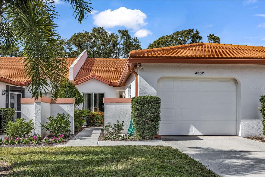 Look no further.  This villa thinks it's a house.  Make it your Home. This wonderful villa in Casa del Sol with 2-bedroom, 2-bath, plus den, comes fully furnished. Lovingly cared for by its snowbird owners, boasts a reasonable HOA fee and no CDD. Updated, handsome kitchen with sunny eat-in area, inside laundry area, an attractive lanai, and a one-car garage, all add to the charm. Kitchen & baths have quartz counters. Den has pocket doors for privacy when needed. Casa del Sol is convenient to shopping, eateries, Doctor's Hospital. and Bee Ridge Road which serves as an east-west access between I-75 and US41 bringing you to the north bridge of Siesta Key and its beautiful beaches. Casa del Sol is family friendly, no age restrictions. Enjoy the amenities: the clubhouse, fitness center, heated swimming pool, tennis & pickle ball courts.  This unit was never rented by the present owners and only occupied during the winter months.  Call to schedule your viewing appointment soon!