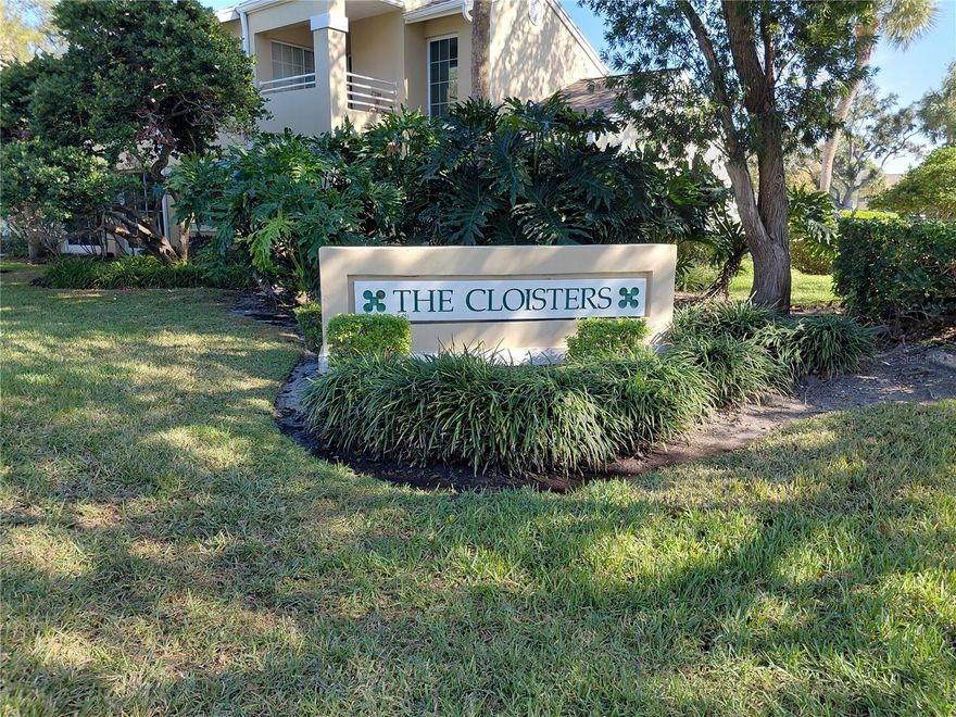 Highly desirable corner End unit Villa townhome in the sought after Cloisters at Bardmoor Community. This updated residence offers 3 bedrooms or 2 bedroom plus Bonus room or providing flexible space for office, Den, or guest area.  The Kitchen and bathrooms have been tastefully updated with modern finishes as well wilson art hardwood flooring throughout. Primary bathroom features large Jacuzzi tub. Florida room with sliding windows. New A/C unit in installed 2024. Enjoy the community pool and spa overlooking the Bardmoor Golf course offering beautiful views and relaxing outdoor setting in the park like setting in the courtyards. Located in desirable area with shopping restaurants and healthcare, banking, fitness Golf, Tennis and Pickeball and Country Clubs.