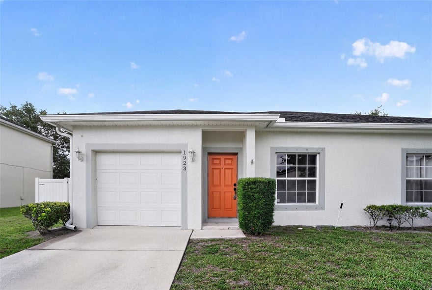Well-maintained and move-in ready, this Port Orange home offers a bright, refreshed interior with fresh paint, updated hardware, new interior doors, and a clean, polished feel throughout. The functional layout includes comfortable living spaces and well-sized bedrooms. Outside, enjoy refreshed landscaping, trimmed trees, and excellent curb appeal. A new garage door opener adds modern convenience, making this home a great opportunity in an established Port Orange community.