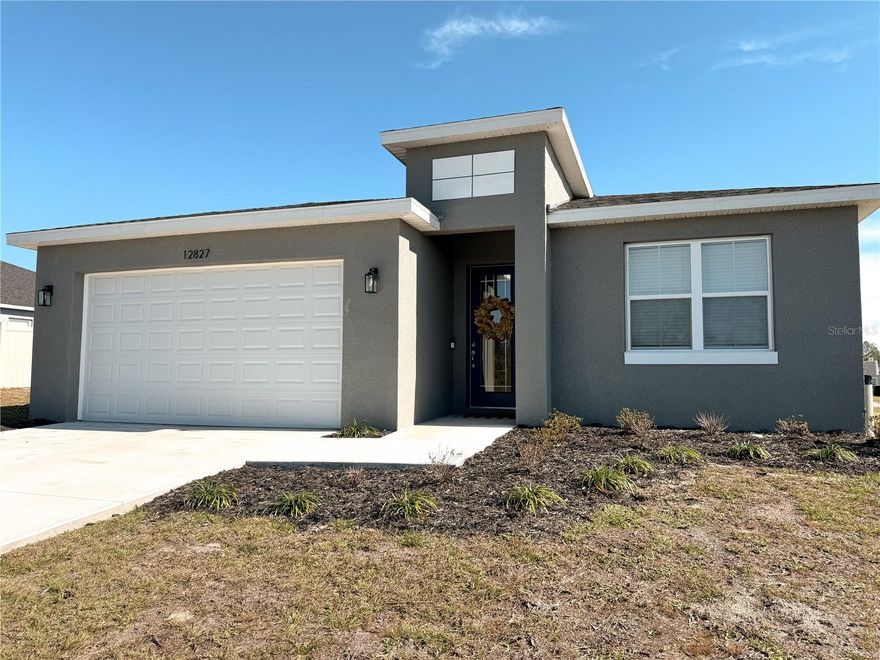 Welcome Home. Come see this 4 Bedroom 2 bath home built in 2023! Right through the front door, you walk into a beautiful open floor plan home with a huge island in the kitchen, perfect for hosting! The kitchen has 42" upper cabinets, Samsung stainless steel appliances with glass backsplash, and a large walk-in pantry! The large kitchen island overlooks the living room and dining room, and has plenty of windows bringing in an abundance of natural lighting througout the home. Continueing through the kitchen, you walk in to the large Master suite, which has a massive walk-in closet, a dual sink vanity, and a beautiful walk-in shower with glass enclosure! The 3 other bedrooms are all generously sized, and the guest bathroom is on par with the master. Going out the back doors, you are greated with a covered patio perfect for barbequing and relaxing with friends and family! Call for you showing today!