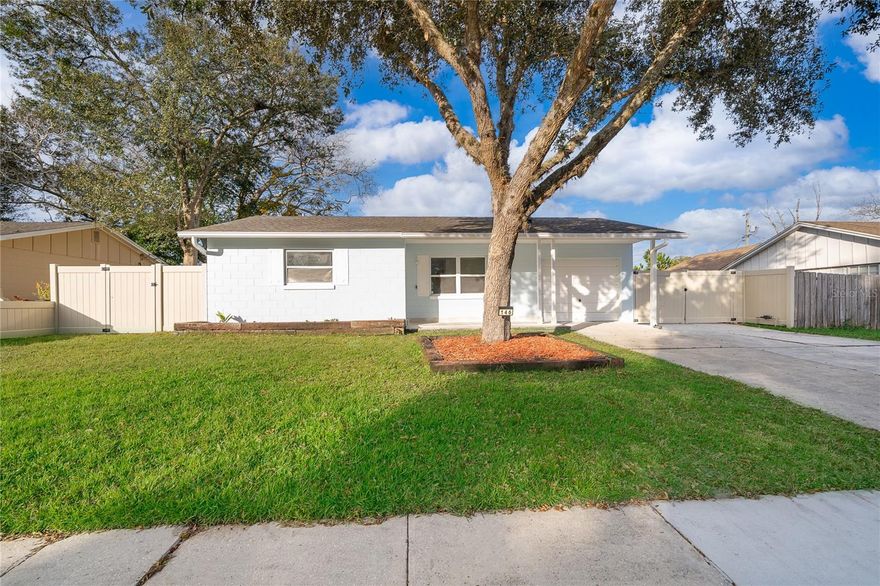 Completely remodeled home in a central Longwood/Lake Mary location. This home boasts a welcoming atmosphere with stunning new porcelain tile flooring throughout, fresh paint inside and out, a new water heater, new roof (2021), new HVAC system (2020), new vinyl fence (2020), all-new plumbing with flex piping, upgraded electrical system including meter base, service entrance and wiring, and replacement of the FPE main panel, and new light fixtures. The windows have also been upgraded to double-paned glass. The original one-car garage has been cleverly converted into an additional air-conditioned bedroom, complete with a modern half-bathroom, perfect for guests, a home office, or extra living space. Please note that this area is not included in the listed square footage. The garage door remains in place (bolted shut with the tracks removed), making it easy to convert back to a functional garage if desired, or it could easily be converted into a guest apartment or studio for income generation; the possibilities are endless.
The owner is a licensed real estate agent.