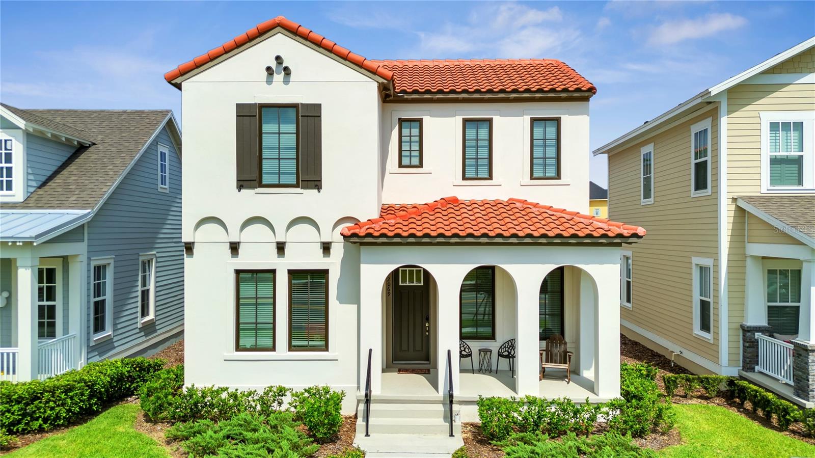 Fantastic home in the newest Celebration community "Celebration South Village" Come and see this 3 bedrooms, 2 and a half bathroom with and an ample studio perfect for working from home and an amazing loft that has been used as a media room. Its prime location is just a few steps from the Island Village Elementary school and close to the new Celebration Plaza with a Publix and a lot of restaurants. This beautiful home will not last. Additionally, residents have access to all the amenities and events that Celebration offers to its residents. The house can be rented furnished for an additional fee.