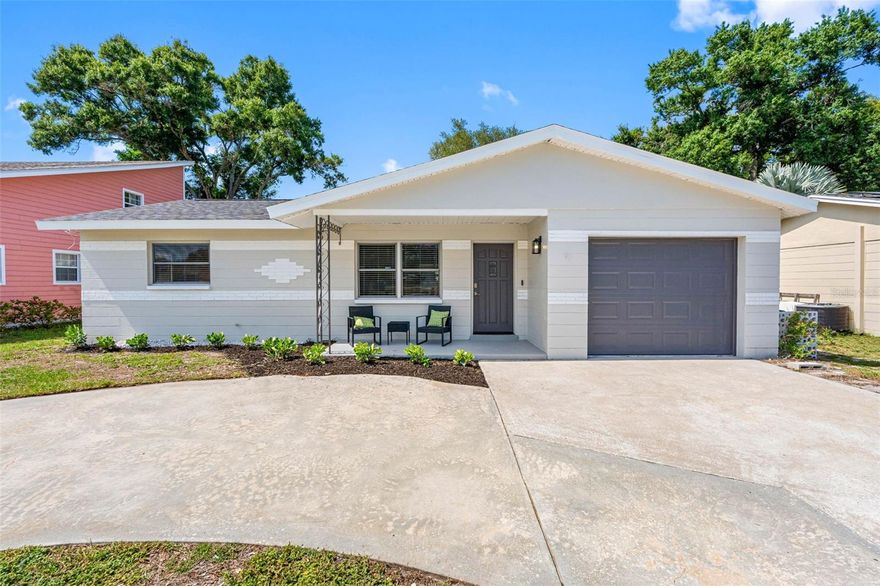 11081 103rd Ter N truly stands out! Located in a quiet and highly desirable Largo neighborhood, this beautifully renovated home offers the perfect combination of style, comfort, and location. Just 10 minutes from the sandy shores of Indian Shores Beach, this 2-bedroom, 2-bathroom residence features 917 square feet of thoughtfully updated living space and is NOT in a flood zone, offering added peace of mind with no required flood insurance.
Inside, the home has been tastefully renovated throughout with a bright, clean, modern feel. The updated kitchen flows seamlessly into the living areas, creating an inviting layout perfect for everyday living or entertaining guests. Both bathrooms have been beautifully remodeled with contemporary finishes, while updated flooring throughout the home adds warmth and style to every space.
Located in a prime Largo location close to beaches, parks, shopping, restaurants, and everyday conveniences, this home combines lifestyle, flexibility, and value all in one. Whether you are searching for a primary residence, vacation home, or income-producing property, 11081 103rd Ter N presents a rare opportunity to own a fully updated home in one of the area’s most desirable locations.
The large circular driveway not only enhances curb appeal but also provides ample parking and convenience for homeowners and guests alike. The beautiful backyard offers the perfect space to relax, entertain, host gatherings, or simply enjoy Florida living year-round. Additional highlights include being located in unincorporated Pinellas County, no HOA, and close proximity to local parks, shopping, dining, and everyday conveniences. Whether you are looking for a primary residence, seasonal getaway, or simply a beautifully updated home near the beach, this property is an incredible opportunity in one of Largo’s most sought-after locations.
