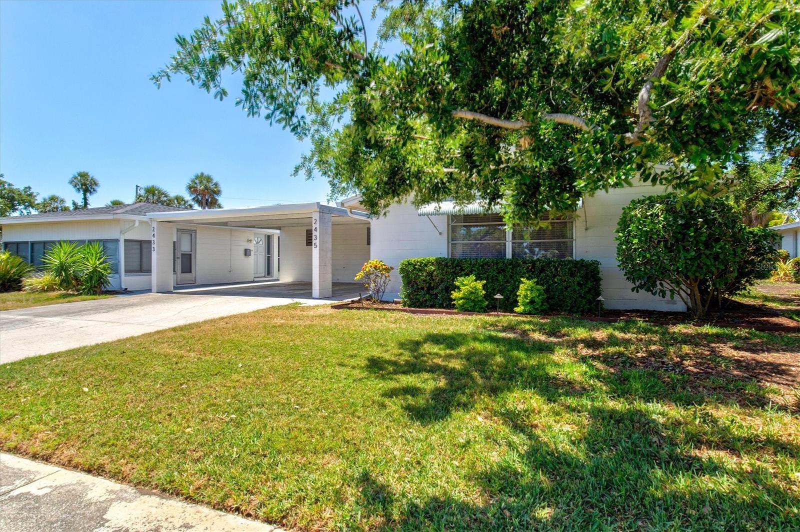 Charming Home Just Minutes from Siesta Key!
Tucked away on a quiet, tree-lined street just north of the vibrant Gulf Gate Village, this well maintained 2-bedroom, 2-bathroom villa-style home offers the perfect blend of comfort, convenience, and location. A true gem in Sarasota, the home is just steps from the local charm and energy of Gulf Gate’s renowned shops, restaurants, and services.
Step inside to discover a bright and airy open layout. The spacious great room flows seamlessly into a Florida sunroom, creating a light-filled space ideal for relaxing, entertaining or officing. Terrazzo and tile flooring throughout add both durability and classic Florida style.
Both bedrooms are generously sized. The primary suite includes spacious walk-in closet, a private en suite bathroom with a walk-in shower, while the guest bathroom offers a tub/shower combo.
Step outside to enjoy the well-maintained, shaded backyard, partially fenced with a tall brick wall at the rear for added privacy—an ideal space to unwind outdoors.
Located just minutes from the soft powdery sands and warm Gulf waters of world-famous Siesta Key Beach and within walking distance to Gulf Gate Village’s many shopping, dining, and entertainment options, this home delivers the best of location, comfort, and a relaxed Florida lifestyle in one of the area’s most sought-after areas.
Don’t miss your chance to own a slice of paradise today! Come see, come sigh and make this sweet home your own.