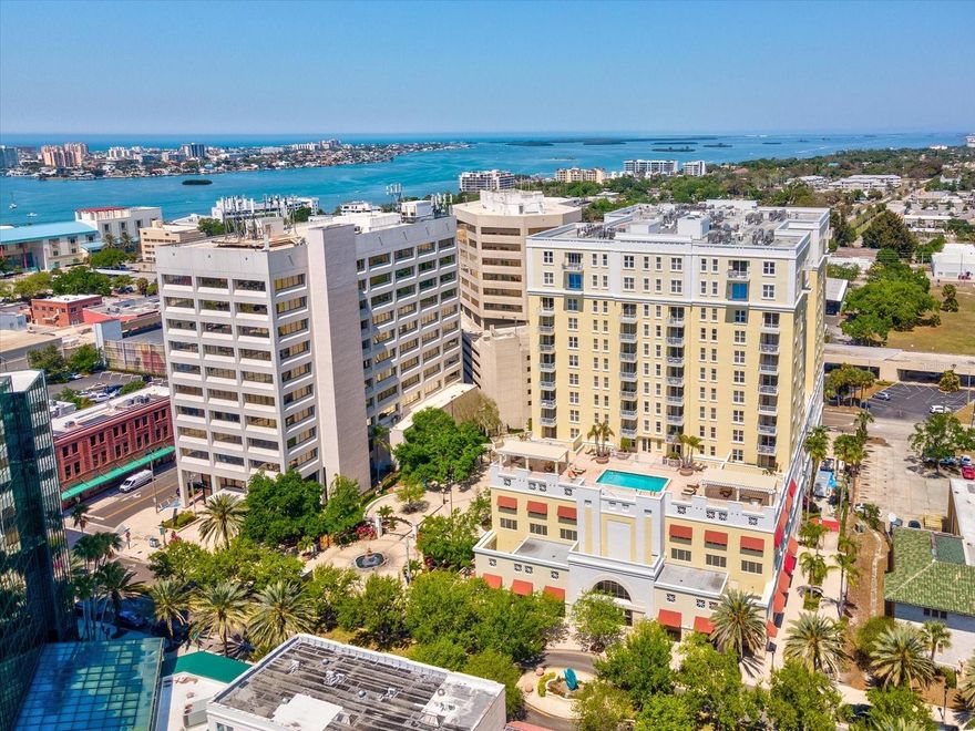 Luxury Downtown Clearwater Condo with Water Views & Resort Amenities. Private balcony, natural light, and prime location just minutes from Clearwater Beach. Welcome to elevated downtown living in the heart of Clearwater. This beautiful 11th-floor condo offers views of the Intracoastal where every sunset feels like a private show. Featuring an open layout this residence is filled with natural light and designed for both comfort and style. The kitchen showcases granite countertops, stainless steel appliances, and seamless flow into the living space, perfect for entertaining or unwinding at the end of the day. The spacious primary suite offers a true retreat with water views, a walk-in closet, and a beautifully appointed bath. Enjoy your morning coffee or evening wine from your private balcony off the living room, taking in the breeze and vibrant downtown energy below. Located in a luxury building with resort-style amenities, including a pool, fitness center, and secure access, this residence offers both convenience and peace of mind. This residence includes two highly sought-after deeded parking spaces in the attached garage with direct elevator access—providing both convenience and ease of living. Just steps from restaurants, shopping, entertainment, and minutes to Clearwater Beach, you are positioned in one of the most desirable locations on the Gulf Coast. Whether you're looking for a primary residence, second home, or investment opportunity, this is where lifestyle and location come together effortlessly.