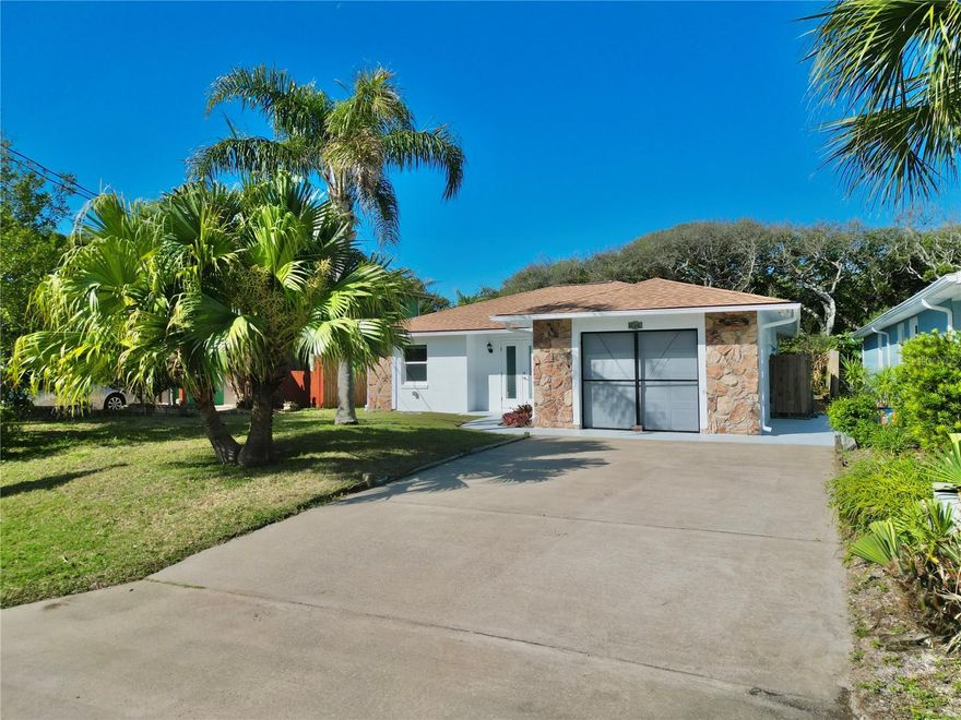 Enjoy coastal living just steps from the beach in this charming 2-bedroom, 2-bath home situated on a spacious lot with convenient rear alley access. Tucked away with a wooded backdrop, the property offers exceptional privacy and a peaceful setting.
Inside, you’ll find an open floor plan filled with natural light, providing the perfect canvas to update and make it your own. Whether you're looking for a primary residence, vacation getaway, or investment opportunity, this home is full of potential.
Located in highly desirable Flagler Beach, you’ll love the laid-back lifestyle with quaint restaurants, local shops, and a popular weekly farmers market all just a short golf cart ride or bike ride away.
Don’t miss this opportunity to own your slice of beachside paradise!