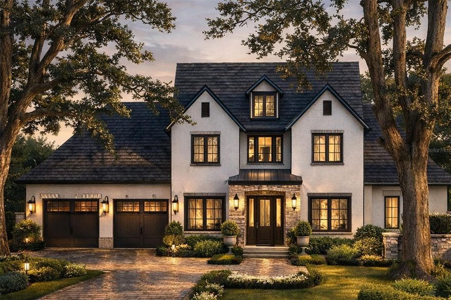 Under Construction. One of Winter Park's largest new construction homesites — 13,519 square feet, over a third of an acre — anchors this signature build, a three-story luxury residence on Oneco Avenue where scale, privacy, and architectural distinction rarely coexist at this price point.
This home carries the mark of a builder renowned for delivering Winter Park's most trend-setting luxury residences — homes that don't follow the market, they define it.
At over 4,500 square feet across three levels, the 5-bedroom, 5.5-bath layout with a three-car garage is finished to a standard rarely found in new construction — every bedroom commanding its own private en suite bath.
Main Level — Primary suite with spa-caliber bath and dual walk-in closets. Second en suite bedroom. Kitchen, dining, and great room open seamlessly to a covered rear porch. End-of-street privacy, natural seclusion, and the full depth of an oversized lot.
Second Level — Three en suite bedrooms surrounding a generous game loft. A private, self-contained zone for family or guests.
Third Level — Air-conditioned bonus loft ready for a theater, fitness studio, or private retreat.
The Homesite — End-of-street quiet, resort pool potential, and true backyard privacy on one of Winter Park's most coveted streets.
Location — Minutes from Park Avenue, top-rated schools, Rollins College, and Central Florida's finest dining and retail.
Signature design. Proven builder. Irreplaceable location. Estimated completion July 2026 — inquire today.