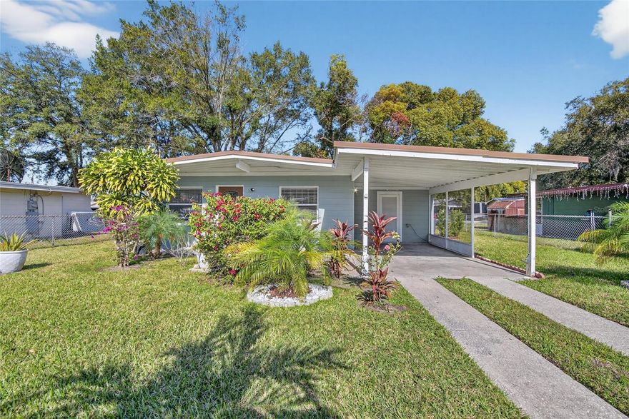 Welcome to your dream home in the heart of Plant City, Florida! This charming residence boasts 1,200 sq. ft. of beautifully renovated living space, complete with 3 bedrooms and 2 bathrooms—perfect for first-time homebuyers or those looking to expand their rental portfolio.

Step inside to discover an inviting open floor plan featuring brand new stainless steel appliances, including an apron refrigerator, microwave, range, and dishwasher—all complemented by sleek white cabinets and stunning stone countertops, including a convenient kitchen island. Enjoy the fresh, airy feel throughout, thanks to abundant natural light and new ceiling fans.

The home also includes central heat and air, a stackable washer and dryer, and thoughtful touches like blinds over the windows. Outside, you'll find a lovely corner lot with a shared easement, landscaped yard, and fruit trees, providing ample outdoor space for relaxation or entertaining. The property is partially fenced, offering privacy and security.

With all major systems—including the roof, electrical, plumbing, and water heater—newly updated, this home is move-in ready. And the best part? It's not part of an HOA and is eligible for Homestead exemption!

Located just minutes from the world-famous Plant City Strawberry Festival and close to downtown restaurants and interstate access, this home is perfectly situated to enjoy all that Plant City has to offer. Don’t miss out—schedule your showing today!