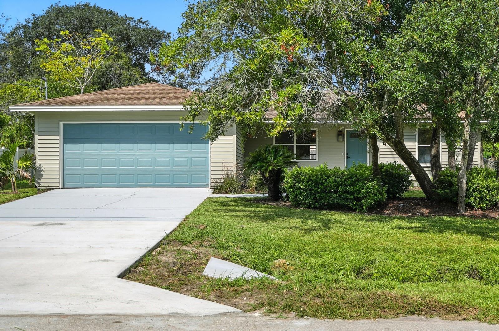 Welcome to this beautifully updated 3-bedroom, 2-bathroom home offering 1,508 sq. ft. of modern living space in the heart of St. Augustine. From the moment you arrive, you’ll notice the fresh curb appeal with a brand-new driveway, mature landscaping, and a two-car garage. For peace of mind, the seller is also installing a new roof prior to closing.
Step inside to a bright, open-concept floor plan featuring vaulted ceilings, luxury vinyl plank flooring, and abundant natural light. The spacious living and dining areas flow seamlessly into the fully renovated kitchen, which boasts butcher block countertops, open shelving, modern black appliances, and French doors leading to a screened-in patio—perfect for entertaining or relaxing.
The primary suite is a true retreat with a generous layout, ample closet space, and a beautifully finished en-suite bath. Two additional bedrooms feature unique touches like barn doors and ceiling fans, making them ideal for family, guests, or a home office. Both bathrooms have been tastefully updated with new vanities, fixtures, and lighting.
Enjoy Florida living year-round in your screened back porch and private fenced yard, offering plenty of room for gatherings, pets, or a future garden.
Located in a desirable neighborhood just minutes from Historic Downtown St. Augustine, the beach, shopping, and dining, this move-in ready home combines modern upgrades with timeless charm.