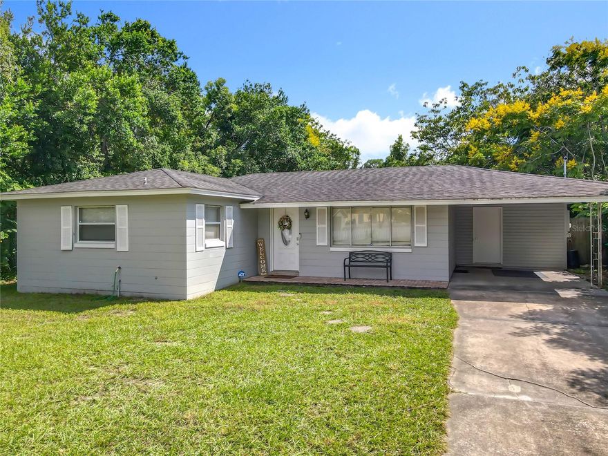Take a look at this beautifully updated 3 bedroom 2 bath home located conveniently in the heart of DeLand, FL! As soon as you enter the home you will be impressed by the spacious feel of the open living spaces and convenient layout. Updated luxury vinyl plank flooring (2021), fixtures and crown molding can be found throughout the home which give it an overall modern and fresh look. The kitchen shines bright as the heart of the home with updated appliances, stunning granite countertops as well as spacious cabinetry (2019). The inside laundry room is conveniently located off of the kitchen which allows easy access and extra storage. All bedrooms are good size allowing freedom to create your own cozy space. Both bathrooms have been updated with new vanities and fixtures. Both the walk-in shower and tub/shower combo have beautiful new tile work (2023). The flow of living spaces leads you to the back of the home where a gorgeous fireplace provides a homey feeling to the family room. This leads out to a large patio and partially fenced backyard that is perfect for entertaining! A shed is also located in the backyard that is great for storing tools and any other outdoor equipment. Location is everything and this home is located conveniently close to all amenities as well as historic Downtown DeLand and Stetson University! Whether you're looking for a home for your family or for a home located close to Stetson University, THIS is the home for YOU! Come take a look at this property for yourself!