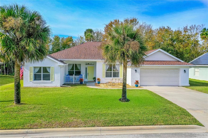Fall in love with this peaceful retreat nestled in the heart of Ormond Beach! Located within walking distance to The Trails Shopping Center and Nova Rec, enjoy the endless convenience of dining, shopping, fitness, & recreational amenities just moments away. This impeccably maintained home features thoughtful updates throughout, including a 2021 A/C system, 2018 roof, & a 2023 screened-in back porch with freshly painted concrete flooring. Additional recent improvements include 2023 luxury vinyl floors in bedrooms & dining, freshly painted interior, exterior, & white wood kitchen cabinets enhanced by all new stainless appliances, all of which create a modern, cohesive, clean finish that reflects pride of ownership. Mallard's Reach offers a tranquil lifestyle surrounded by natural beauty and charm. With a low annual HOA of just $450, this small and intimate community is the perfect blend of convenience, comfort, and serenity in one of Ormond Beach's most desireable locations.

Room sizes are appromate; all information obtained through public records and is intended to be accurate but cannot be guaranteed.
