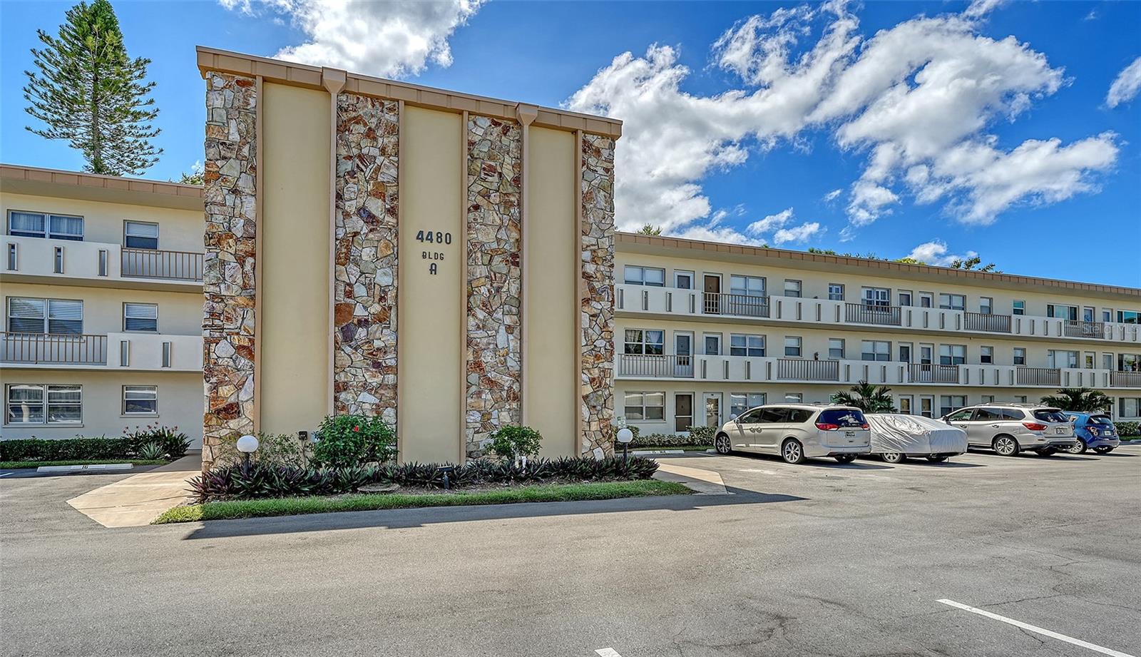Welcome to Ironwood, a friendly 55+ golf community in West Bradenton! This move-in-ready one-bedroom, one-bath condo offers a combination of comfort, convenience, and thoughtful updates. The kitchen features newer appliances and modern light fixtures, while the water heater was replaced in 2021. A covered lanai sits directly off the bedroom for fresh air or FL sunshine. Your laundry facilities and your private storage locker are located on the same floor, with elevator access making daily living easy. A covered, assigned parking spot is also in a perfect location - a valuable perk for Florida living. Just across the street, enjoy the community pool and clubhouse, perfect for relaxing or socializing with neighbors. Ironwood provides pay-as-you-play access to a public golf course, with grocery stores, Walmart, and dining options all within a quarter mile. The monthly fee covers cable, internet, water, sewer, trash, exterior maintenance, pest control, and building insurance — simplifying your budget and lifestyle. For added convenience, select furniture can be included in the sale, allowing you to move in effortlessly and start enjoying everything this active, well-kept community has to offer — all just minutes from shopping, medical facilities, outdoor recreation, and Bradenton’s beautiful Gulf beaches.