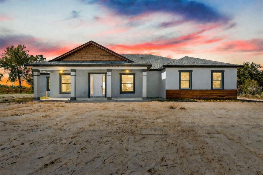 Completed and move-in ready, this brand-new 3,200+ sq ft modern farmhouse-style home is located in the desirable Charlotte Ranchettes, offering privacy, space, and modern comfort. The thoughtfully designed layout features 4 bedrooms, 2.5 baths, and a 3-car garage, with high-end finishes and quality craftsmanship throughout. Spacious living areas and a gourmet kitchen make the home ideal for everyday living and entertaining. Additional almost 8 acres available as well if desired. 

Enjoy a Florida-friendly peaceful setting just minutes from Punta Gorda’s public boat ramps, downtown, waterfront dining, shopping, and recreation. Experience the perfect balance of seclusion and convenience in one of Southwest Florida’s fastest-growing areas. New construction and ready for its first owner.