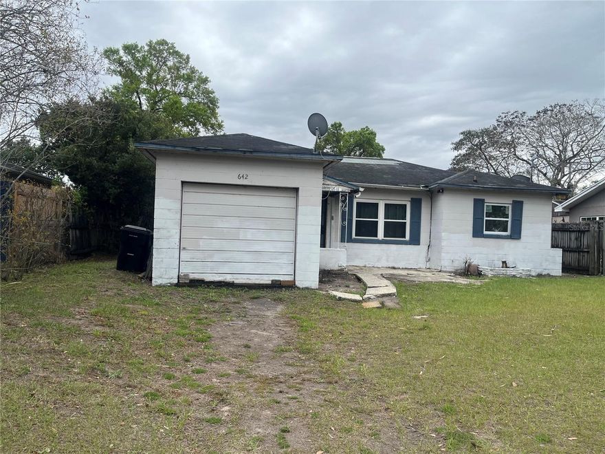 Investor special with  Great potential! This 2-bedroom, 1-bath home is being sold as-is and sits on a generously sized residential lot in a convenient Orlando location. The home already features updated windows and an upgraded shower, offering a head start for your renovation vision.
With close proximity to Downtown Orlando, major highways, and local amenities, this property is ideal for investors looking to renovate and hold, flip, or add to their portfolio. Don’t miss the opportunity to transform this property into something special.

Located just off John Young Parkway near Downtown Orlando, this property offers quick access to major roads and central Orlando conveniences.