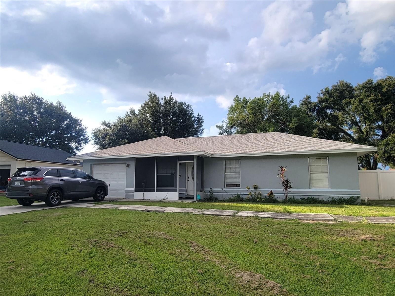 Charming 3-bedroom 2-bathroom home just minutes from downtown Winter Haven. This home features new roof replaced in 2024, updated appliances, spacious living area, tile and laminate flooring and ceiling fans in all bedrooms. The exterior of the home has a large fenced backyard with a new storage shed and screened front porch and patio. Don’t miss the opportunity to make this your home. Schedule your showing today!