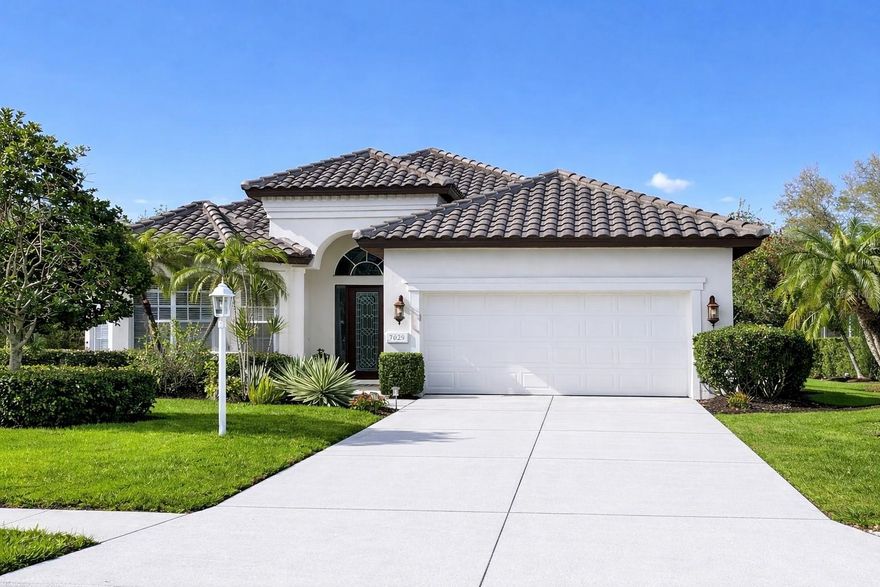 Enjoy a maintenance-free lifestyle!
Welcome to University Park Country Club! This must-see LAKEVIEW HOME offers stunning water views and a fabulous, well-designed floor plan. From the moment you enter, you’ll be impressed by the open-concept living area seamlessly connected to the formal dining space, perfectly sized to accommodate a table for eight—ideal for entertaining friends and family.
The kitchen and casual dinette open to the living room and overlook the lanai, creating a bright and inviting space with beautiful lake views. The home features three bedrooms, one of which can easily be used as a home office or den. The spacious primary suite includes a large walk-in closet and a well-appointed bathroom with a walk-in shower, soaking tub, and double vanity with generous counter space.
Thoughtfully designed and ideally positioned, this home offers both comfort and functionality. Oversized garage comfortably accommodates two cars and a golf cart.Recent updates include a NEW ROOF (2024), air-conditioning system, and more—providing peace of mind and exceptional value in this sought-after community. 

Location: University Park Country Club. With its mature landscape and sprawling natural beauty, University Park is the premier master-planned community in the Sarasota area. Behind the secured, staffed entrance is an award-winning, resident-owned community featuring 27 holes of four-star rated golf, eleven lighted Har-Tru tennis courts, four pickleball courts, a fitness center, croquet, miles of tree-lined streets for walking or biking, and first-class dining. The community also offers numerous social activities and clubs designed to fit a variety of interests. Located just four miles from downtown Sarasota and its vibrant arts scene, museums, shopping, dining, and first-class healthcare, University Park provides an oasis from the city while keeping all its amenities within easy reach. A short 15-minute drive leads to some of America’s finest beaches, superb outdoor recreation areas—including the internationally renowned Nathan Benderson Park—the famed Ringling Museum, various boating options, and the acclaimed St. Armands Circle. University Park’s breathtaking beauty is unmatched by any other, offering a rare opportunity to own a home in one of Sarasota’s most coveted communities.