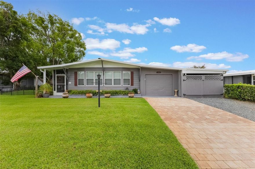 Discover the charm and comfort of 142 Florence Blvd, a 2-bedroom, 2-bathroom single-family modular home nestled in a peaceful DeBary neighborhood. Spanning 1,374 square feet, this well-cared-for residence offers a spacious interior with abundant natural light and generous closet space throughout. Built in 1982, the home sits on a beautifully landscaped lot, creating a private outdoor retreat perfect for relaxing or entertaining. Inside, the functional layout provides a warm and inviting atmosphere, while outside, the manicured yard enhances curb appeal. An optional HOA offers access to a community pool, allowing for added enjoyment without the commitment. This home is ideally located near schools, shopping, and commuter routes. Whether you’re starting out, downsizing, or searching for a seasonal escape, this move-in ready home delivers comfort, convenience, and lifestyle flexibility in a highly desirable location.