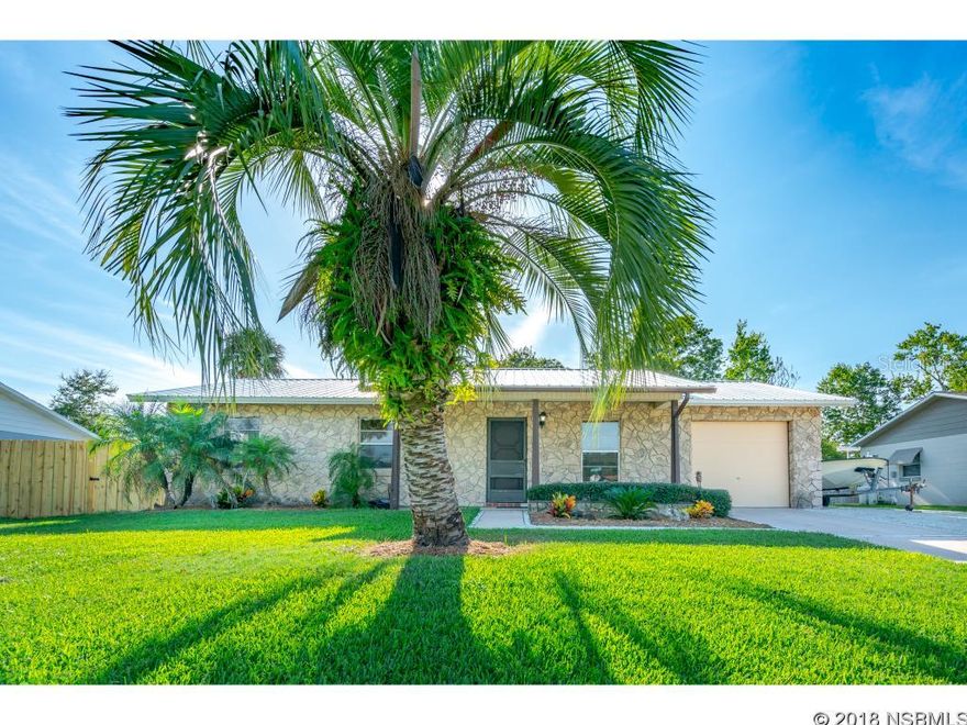 ***$3,000.00 TOWARD CLOSING COSTS with full price offer! CLEAN and turn key! BRING your TOYS! This block 3/2 home is tucked away in a desirable part of town. Great schools and is centrally located. Extra parking for your boat as your blocks away from the Edgewater BOAT RAMP! 2018 NEW metal roof, NEW 10X14 shed, NEW PRIVACY fence, a fresh coat of paint along with many other upgrades! This won't last long! ;Water: City